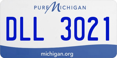 MI license plate DLL3021