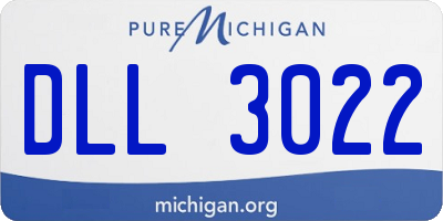 MI license plate DLL3022