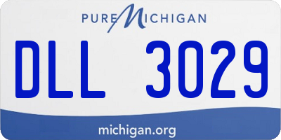 MI license plate DLL3029
