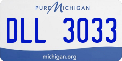 MI license plate DLL3033