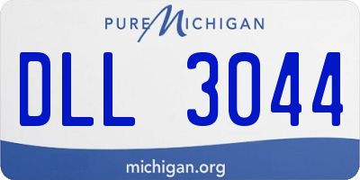 MI license plate DLL3044