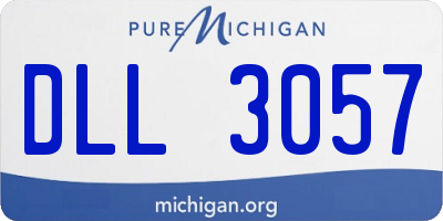 MI license plate DLL3057
