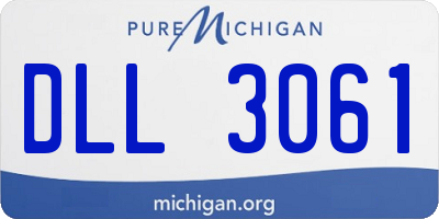 MI license plate DLL3061