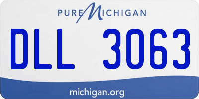 MI license plate DLL3063