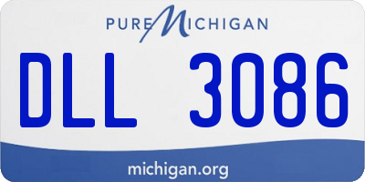 MI license plate DLL3086