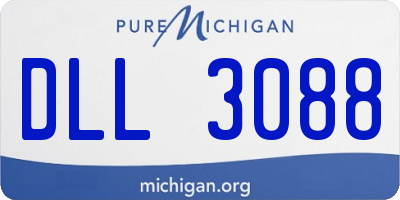 MI license plate DLL3088