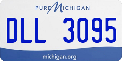 MI license plate DLL3095