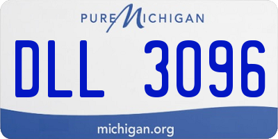 MI license plate DLL3096