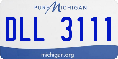 MI license plate DLL3111