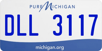 MI license plate DLL3117