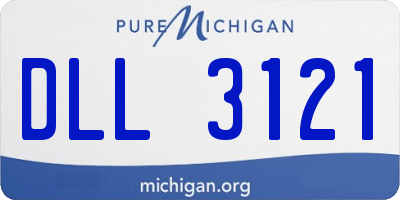 MI license plate DLL3121
