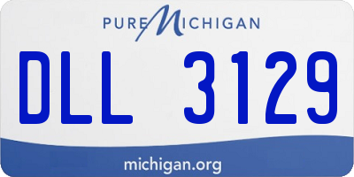 MI license plate DLL3129