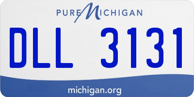 MI license plate DLL3131