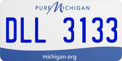 MI license plate DLL3133
