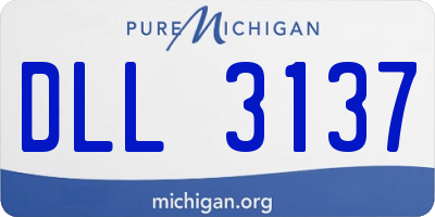 MI license plate DLL3137