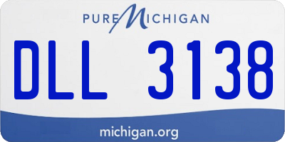 MI license plate DLL3138