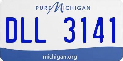 MI license plate DLL3141
