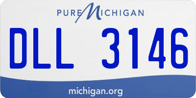 MI license plate DLL3146