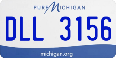 MI license plate DLL3156