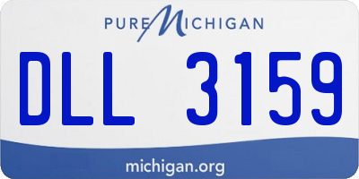 MI license plate DLL3159