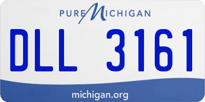 MI license plate DLL3161