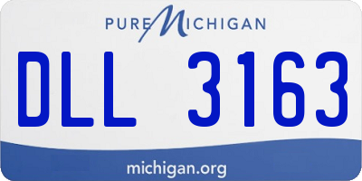 MI license plate DLL3163