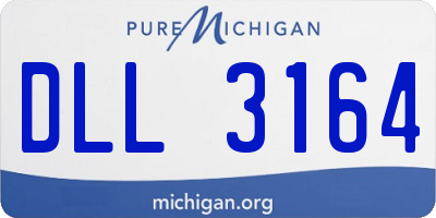 MI license plate DLL3164
