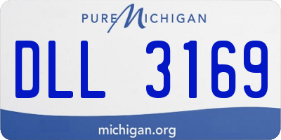 MI license plate DLL3169