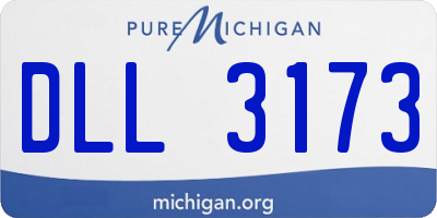 MI license plate DLL3173