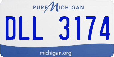 MI license plate DLL3174