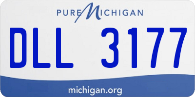 MI license plate DLL3177