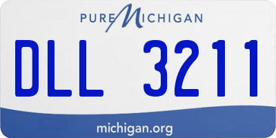 MI license plate DLL3211