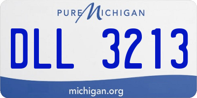 MI license plate DLL3213