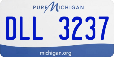 MI license plate DLL3237