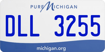 MI license plate DLL3255