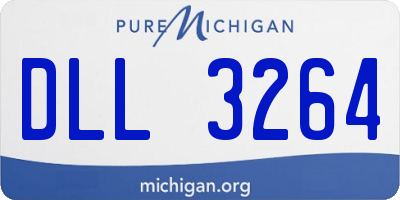 MI license plate DLL3264