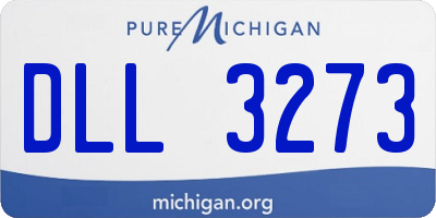 MI license plate DLL3273