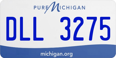 MI license plate DLL3275