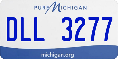 MI license plate DLL3277