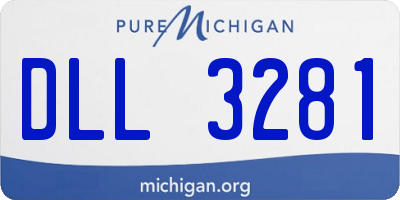 MI license plate DLL3281