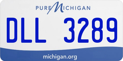 MI license plate DLL3289