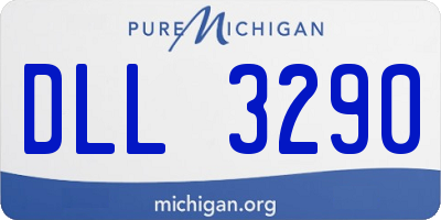 MI license plate DLL3290