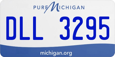MI license plate DLL3295