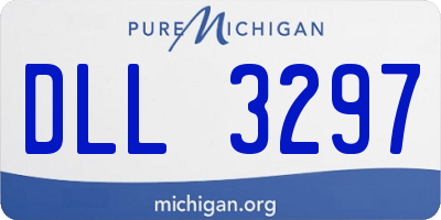 MI license plate DLL3297