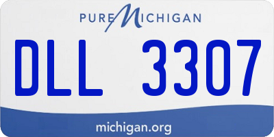 MI license plate DLL3307