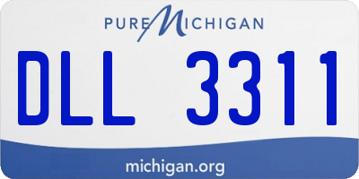 MI license plate DLL3311