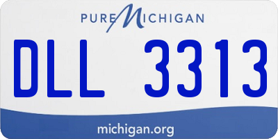 MI license plate DLL3313