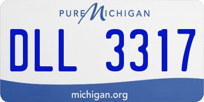 MI license plate DLL3317