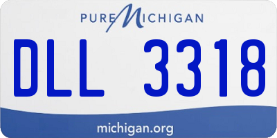 MI license plate DLL3318