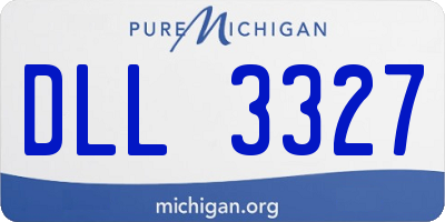 MI license plate DLL3327